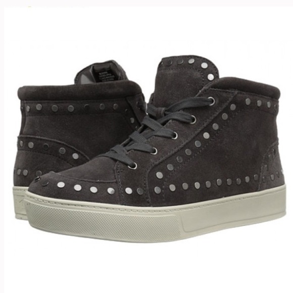 Marc Fisher Shoes - Marc Fisher LTD Grey Suede High-Top Sneaker